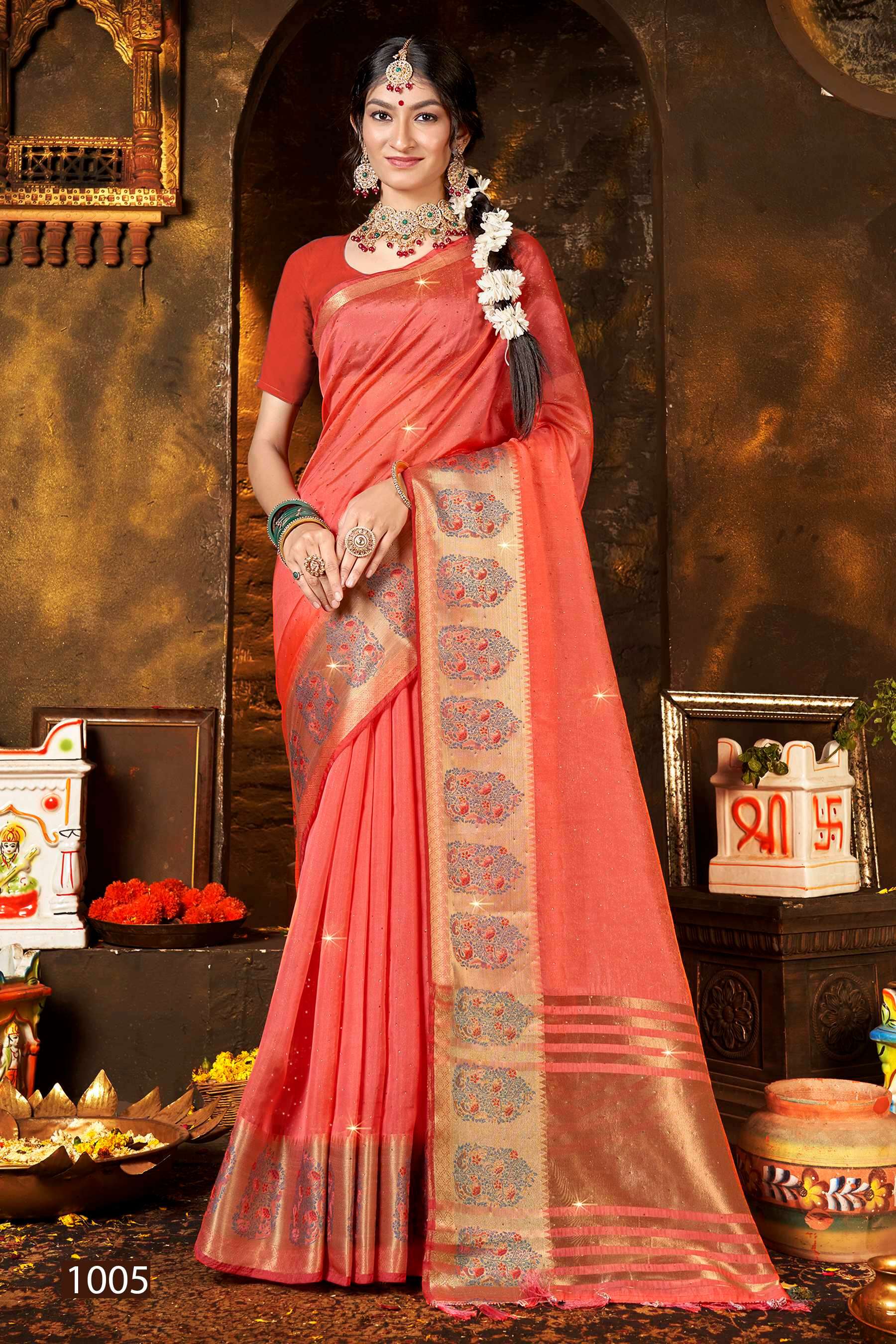 Saroj Riveera Vol - 2 Soft organza saaree Saree Wholesale catalog  
