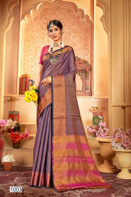 Saroj Saandhya Vol - 1 Soft silk Wholesale catalog    
