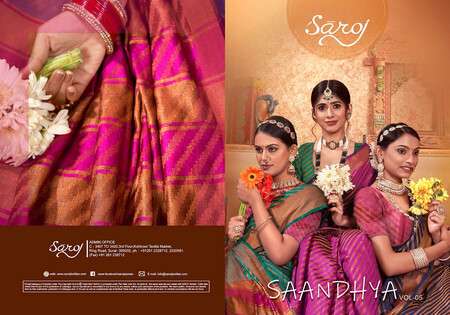 Saroj Saandhya Vol - 5 Soft silk Wholesale catalog   