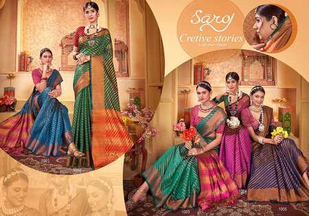 Saroj Saandhya Vol - 5 Soft silk Wholesale catalog   