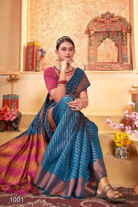 Saroj Saandhya Vol - 5 Soft silk Wholesale catalog   