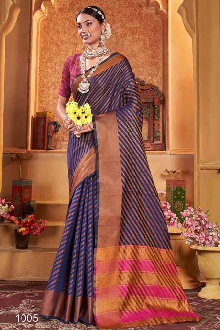 Saroj Saandhya Vol - 5 Soft silk Wholesale catalog   