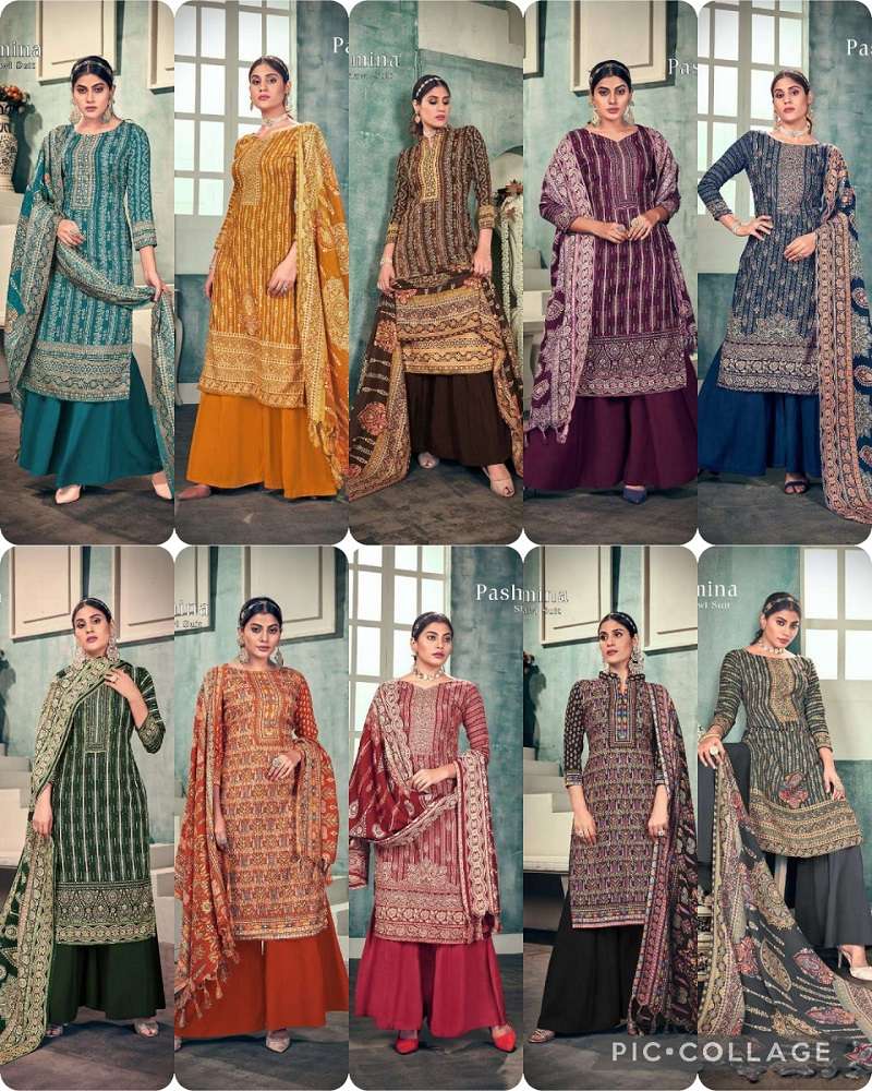 Sat Pashmina Vol 15 Designer Dress Material Wholesale catalog