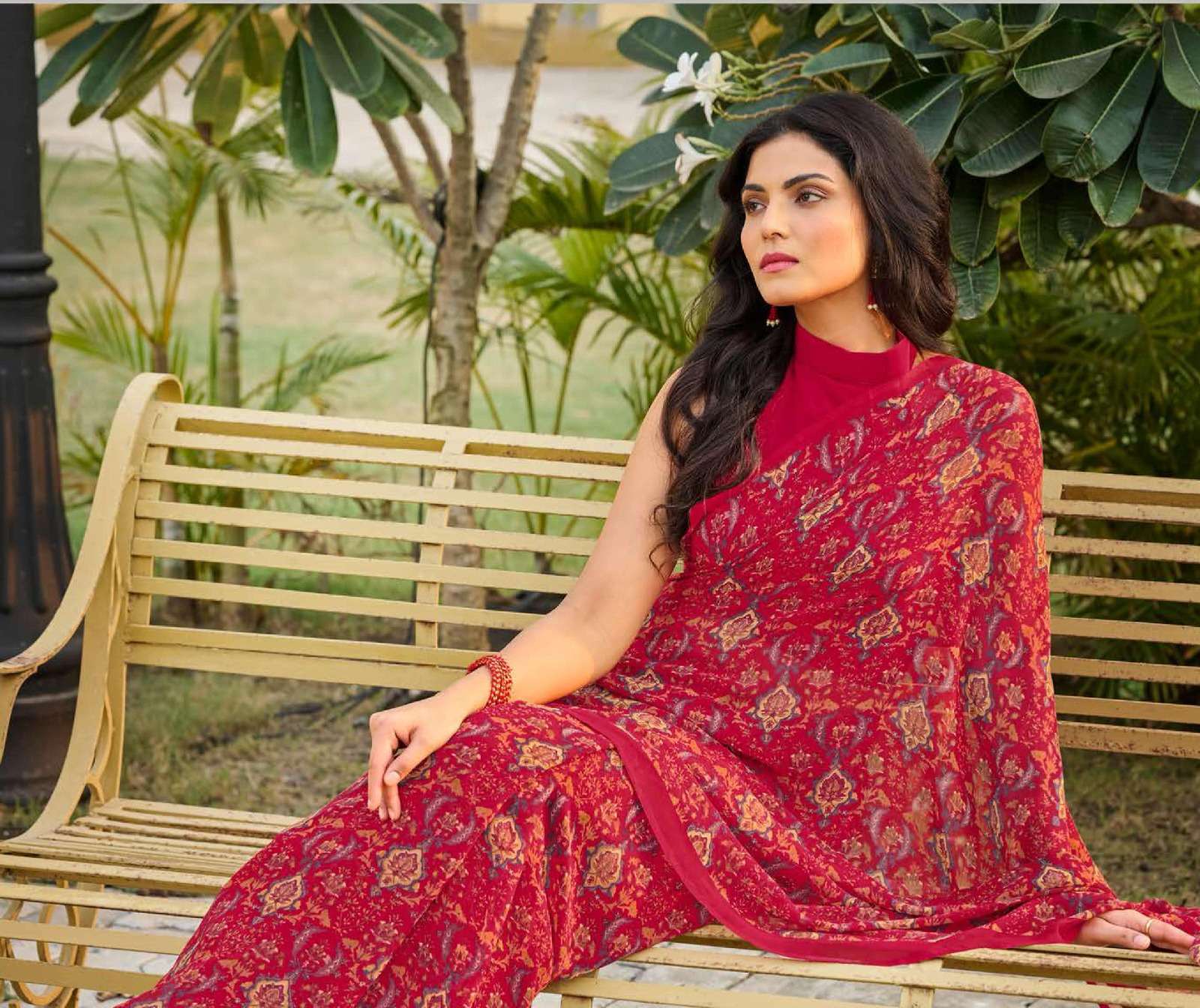 Seymore Champa Georgette Printed Sarees Wholesale catalog