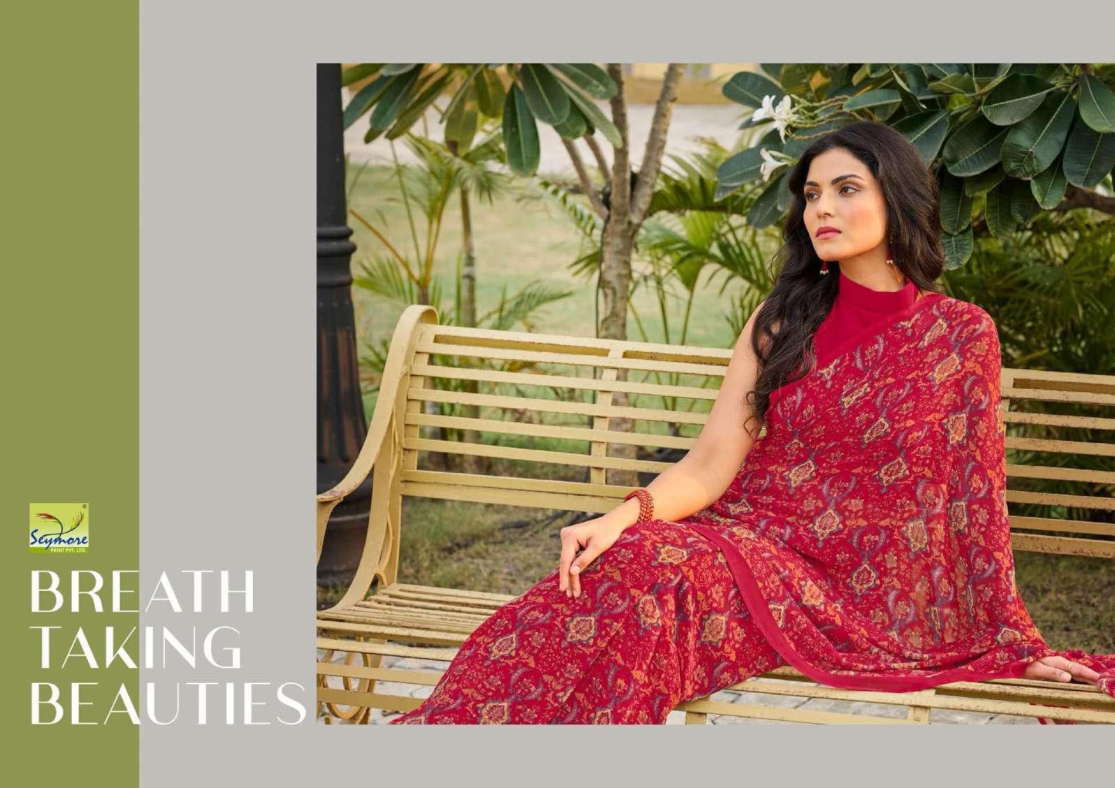 Seymore Champa Georgette Printed Sarees Wholesale catalog