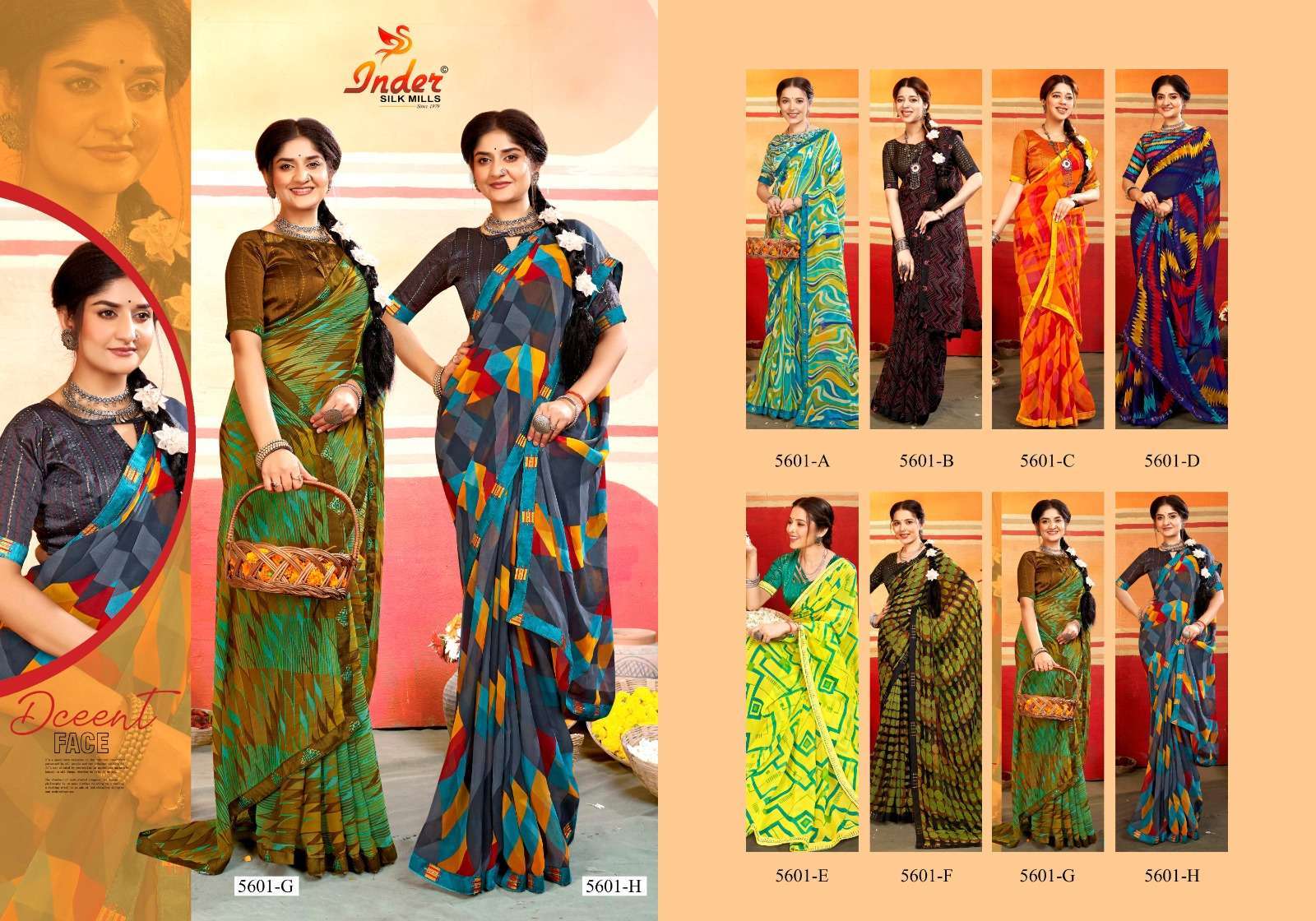 Shanya Inder Silk Printed Saree Wholesale catalog