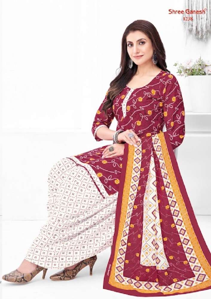 Shree Ganesh Bandhni Patiyala Special Vol-2 -Dress Material -Wholesale Catalog