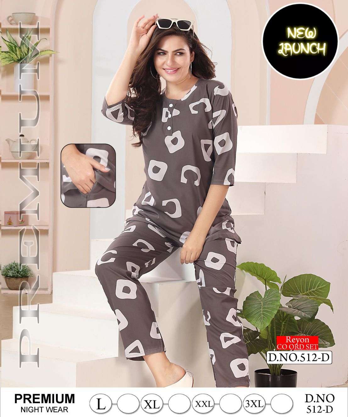 Summer Special Vol 512 Night Wear Co Ord Set Wholesale catalog