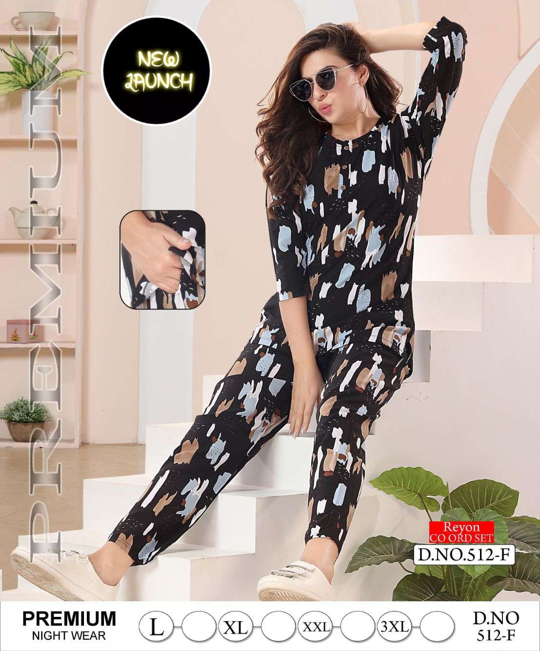 Summer Special Vol 512 Night Wear Co Ord Set Wholesale catalog
