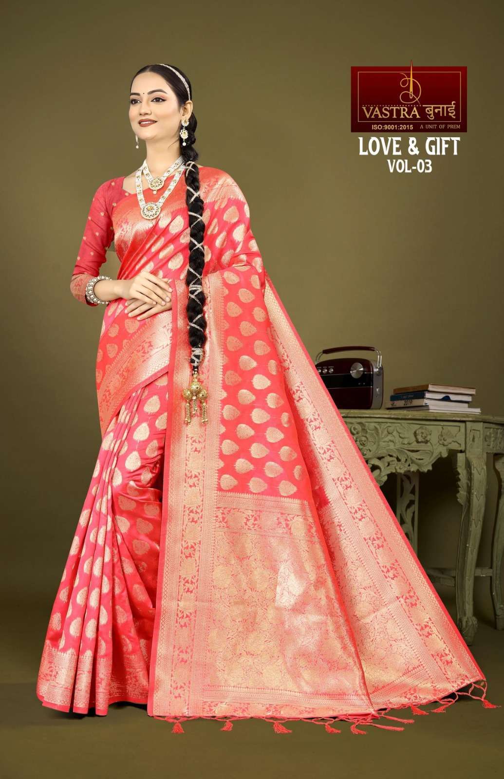 Vastra Bunai LOVE AND GIFT VOL 3 Saree Wholesale catalog