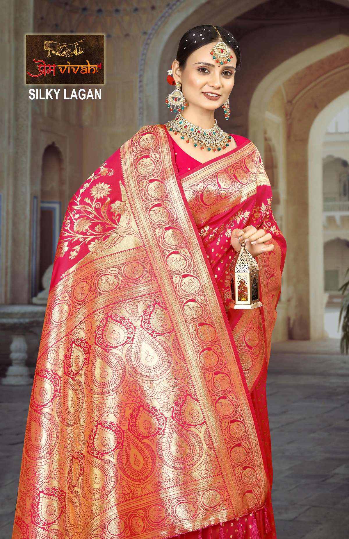 Vastra Bunai Silky Lagan Saree Wholesale catalog