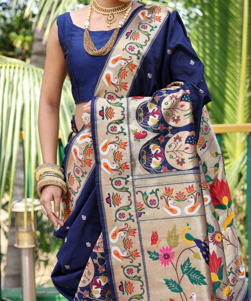 Vt 5007 Paithani Silk Wear Weaving Saree Wholesale catalog