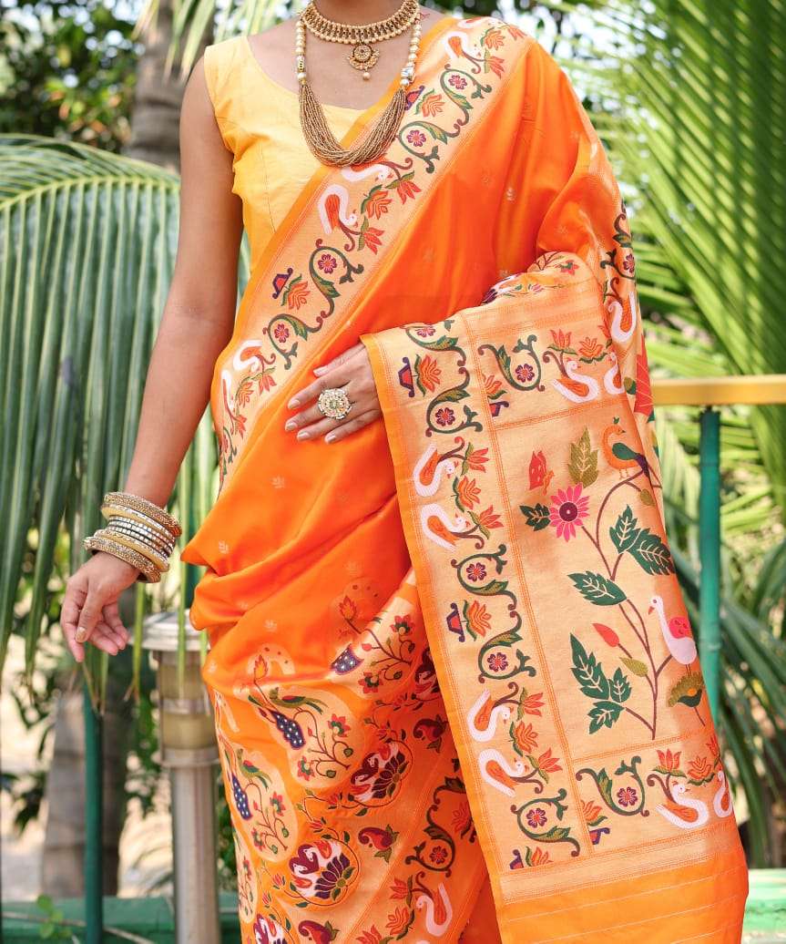 Vt 5007 Paithani Silk Wear Weaving Saree Wholesale catalog