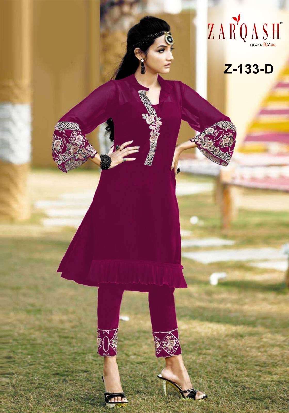 Zarqash Z 133  Pakistani Suits Wholesale catalog