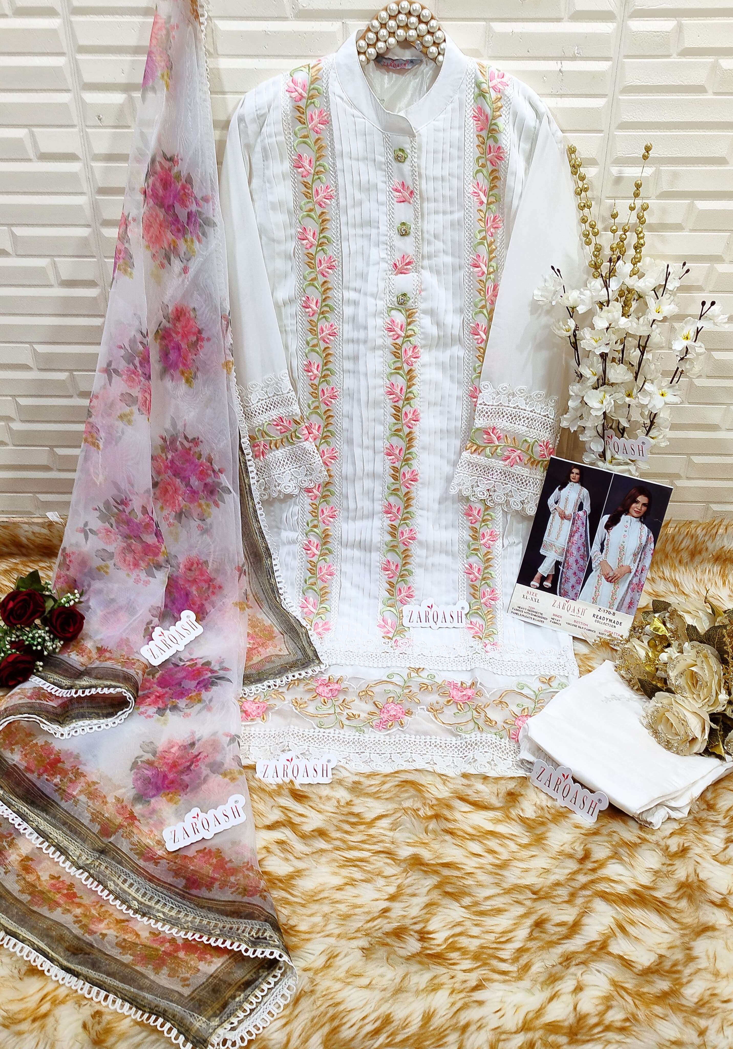 Zarqash Z 170 Heavy Georgette Pakistani Suits Wholesale catalog