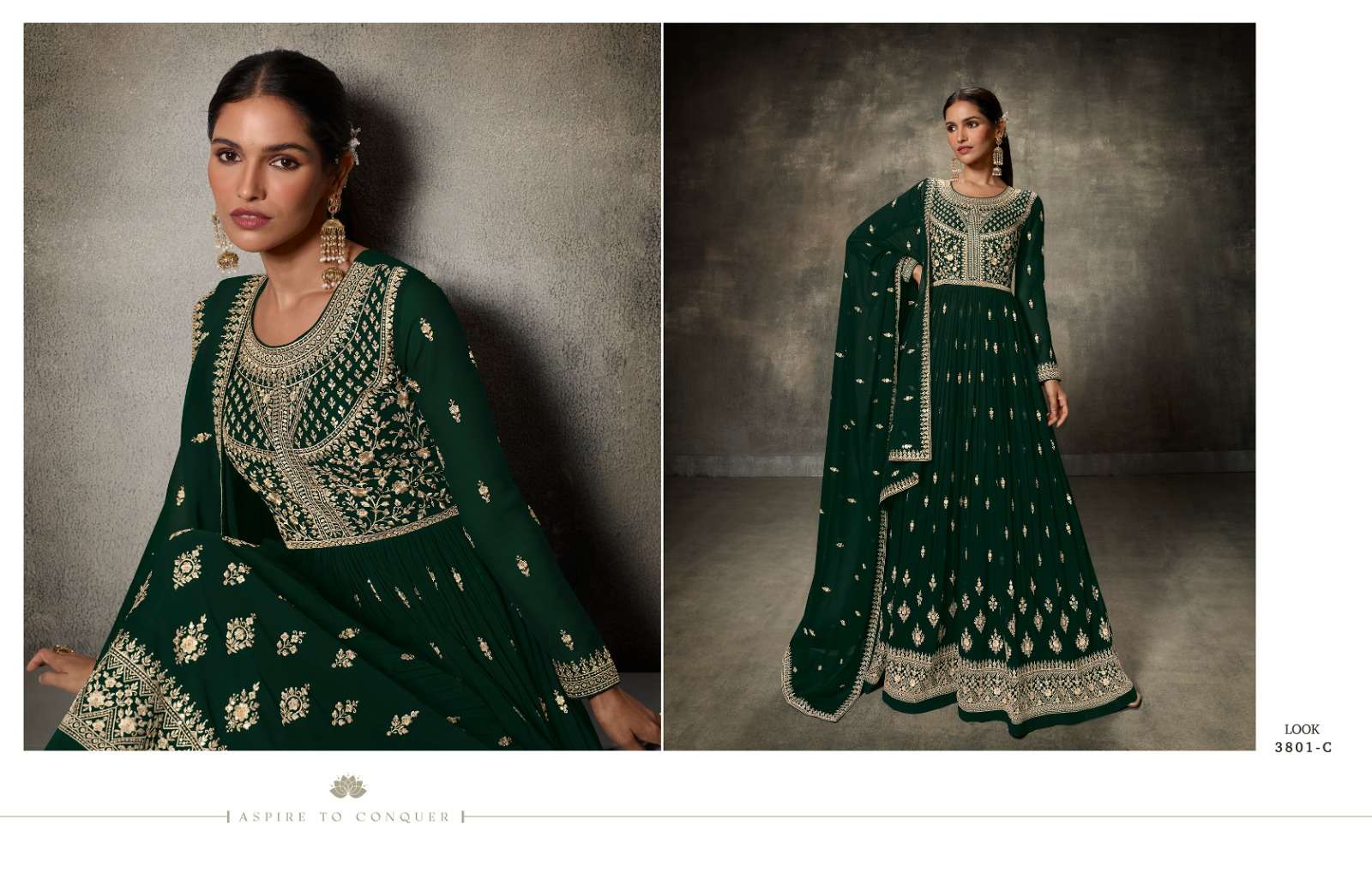 Zisa Sheroz Blooming Faux Georgette Designer Salwar Suits Wholesale catalog