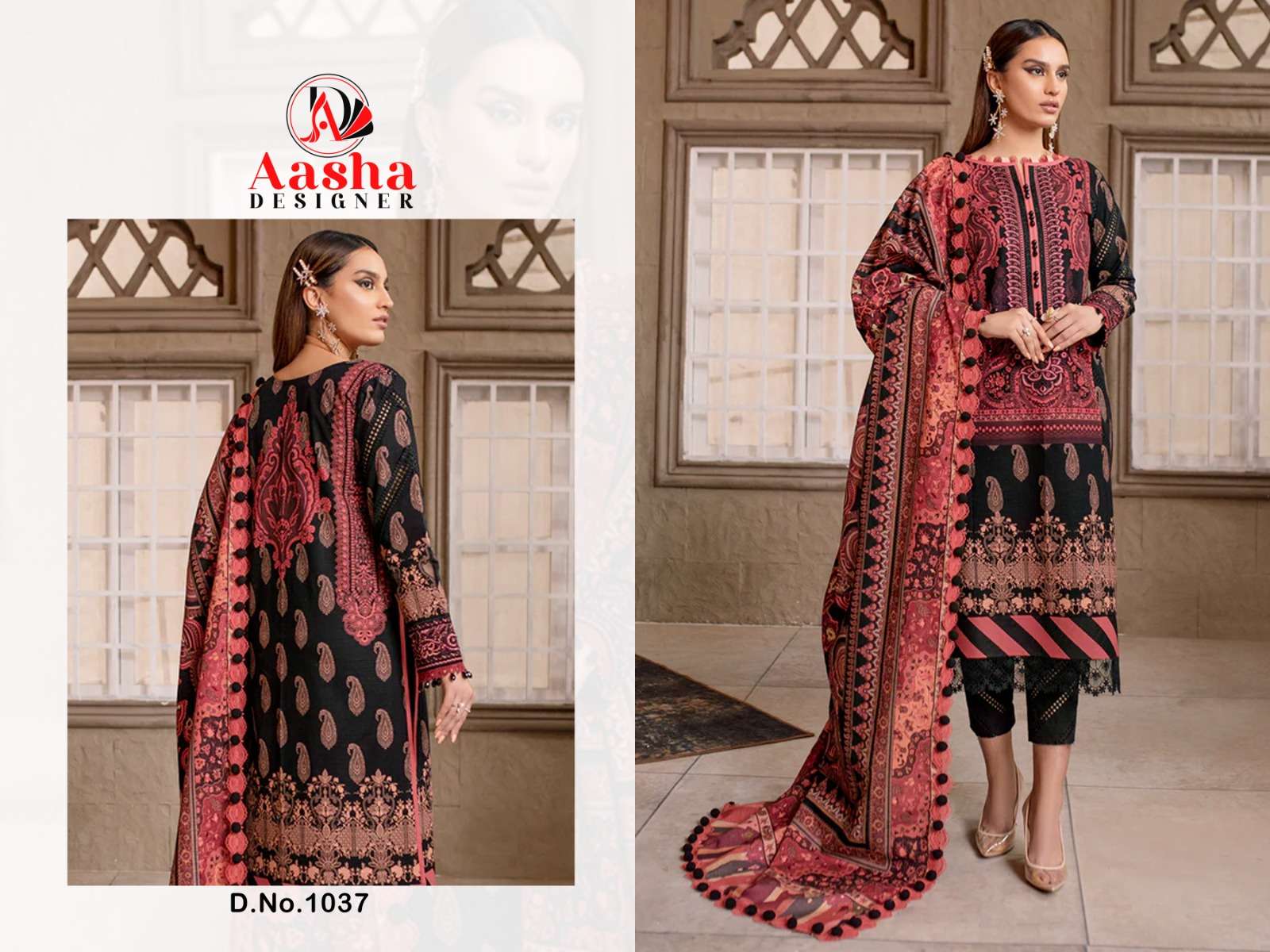 Aasha Queen Court Vol 4 Lawan Dupatta Pakistani Suit Wholesale catalog