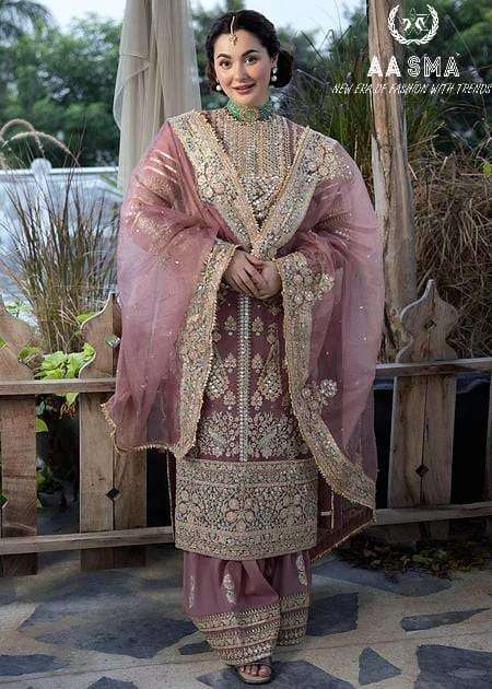 Aasma 203 Faux Georgette Pakistani Suits Wholesale catalog