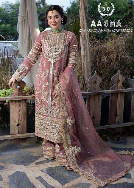 Aasma 203 Faux Georgette Pakistani Suits Wholesale catalog