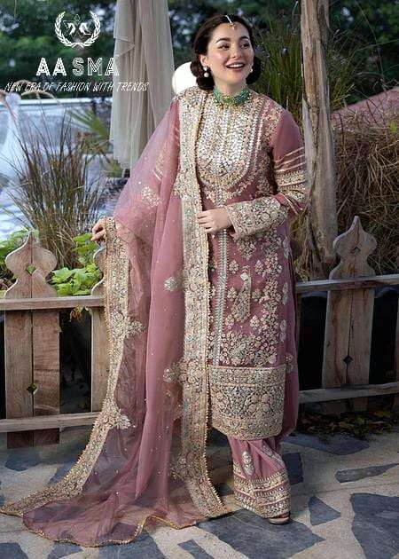 Aasma 203 Faux Georgette Pakistani Suits Wholesale catalog