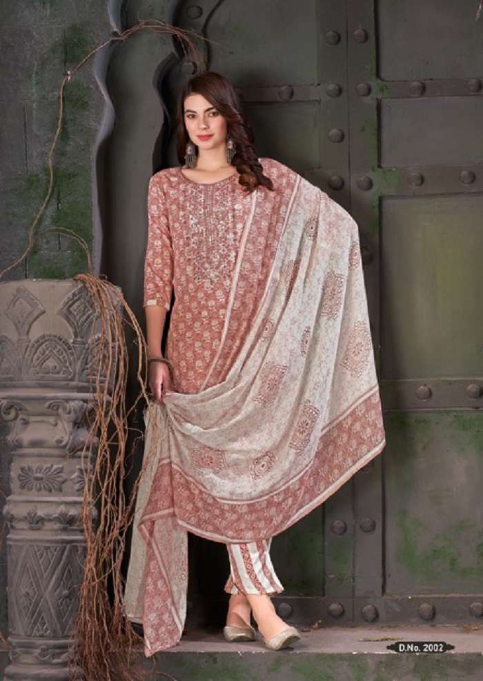 Al Karam Heritage Self Embroidery Work Vol-2 -Dress Material -Wholesale Catalog