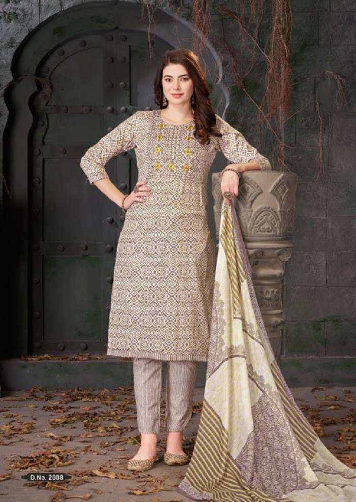 Al Karam Heritage Self Embroidery Work Vol-2 -Dress Material -Wholesale Catalog