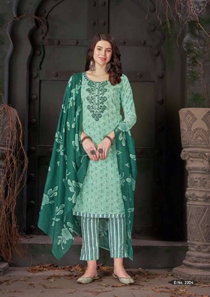 Al Karam Heritage Self Embroidery Work Vol-2 -Dress Material -Wholesale Catalog