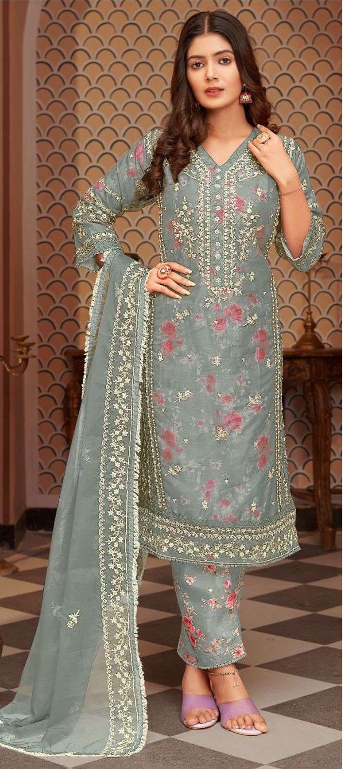 Al Khushbu Guzel 5037 E To H Pakistani Suits Wholesale catalog