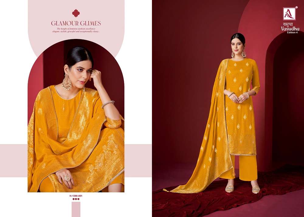 Alok Vasudha Edition 4 Dress Material Wholesale catalog