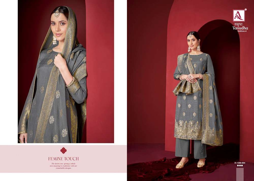 Alok Vasudha Edition 4 Dress Material Wholesale catalog
