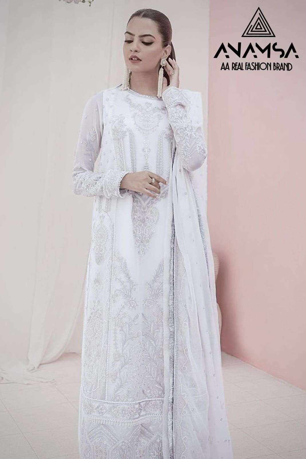Anamsa 267 Faux Georgette Pakistani Suits Wholesale catalog