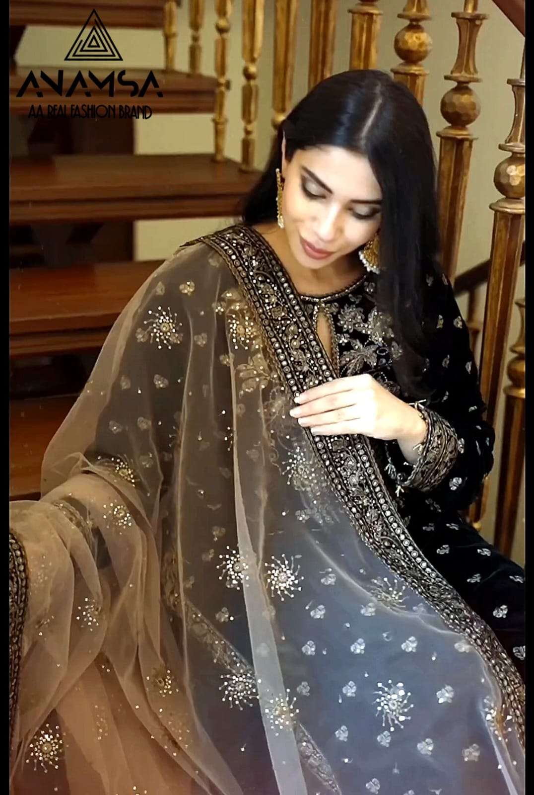 Anamsa 275 Velvet Embroidered Pakistani Suits wholesale catalog