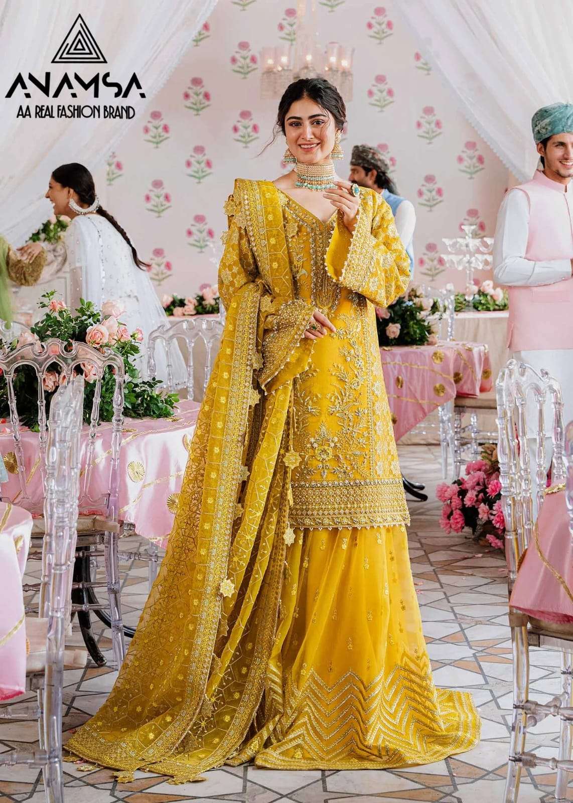 Anamsa 285 Pure Faux Salwar Kameez Wholesale catalog