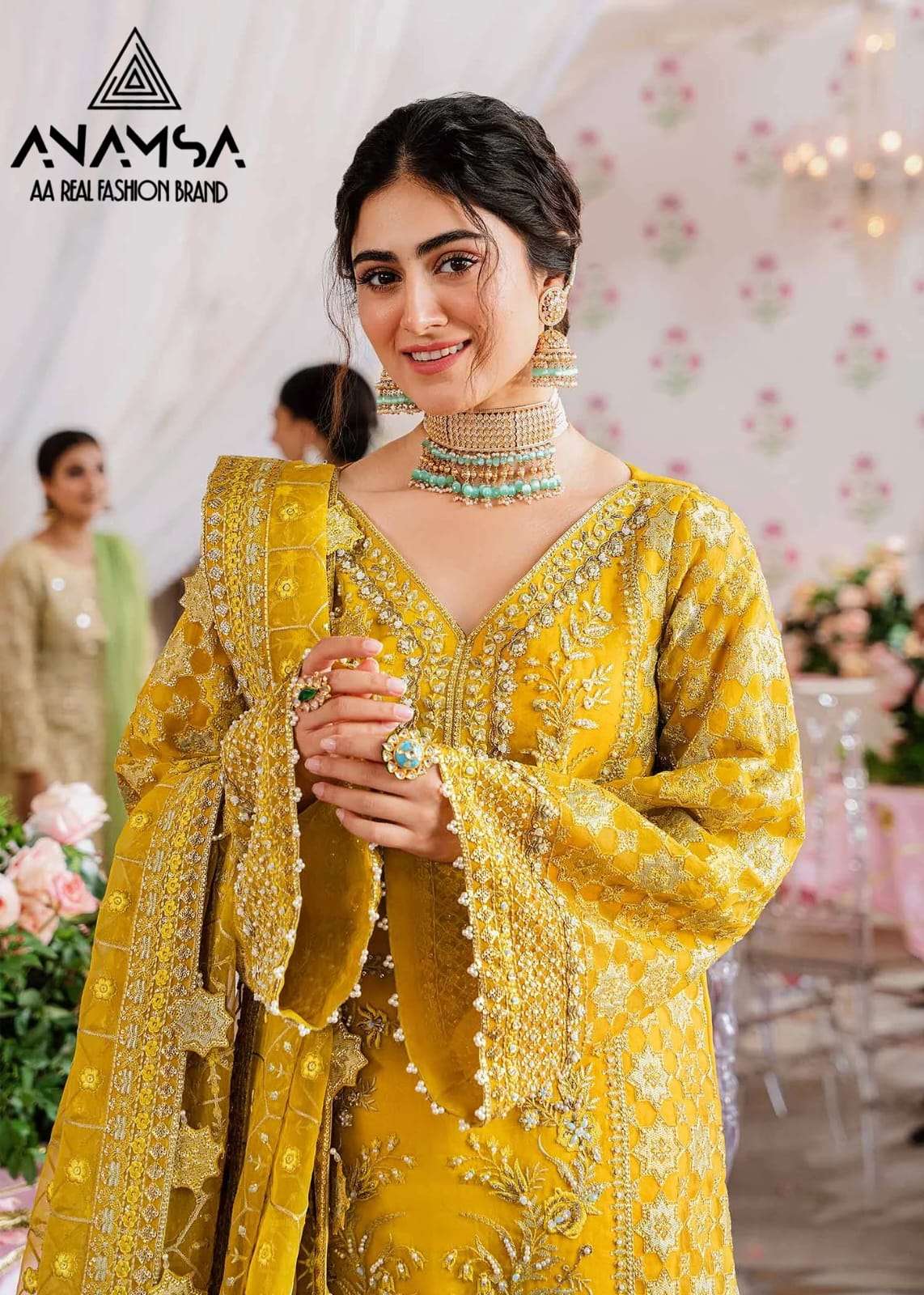 Anamsa 285 Pure Faux Salwar Kameez Wholesale catalog