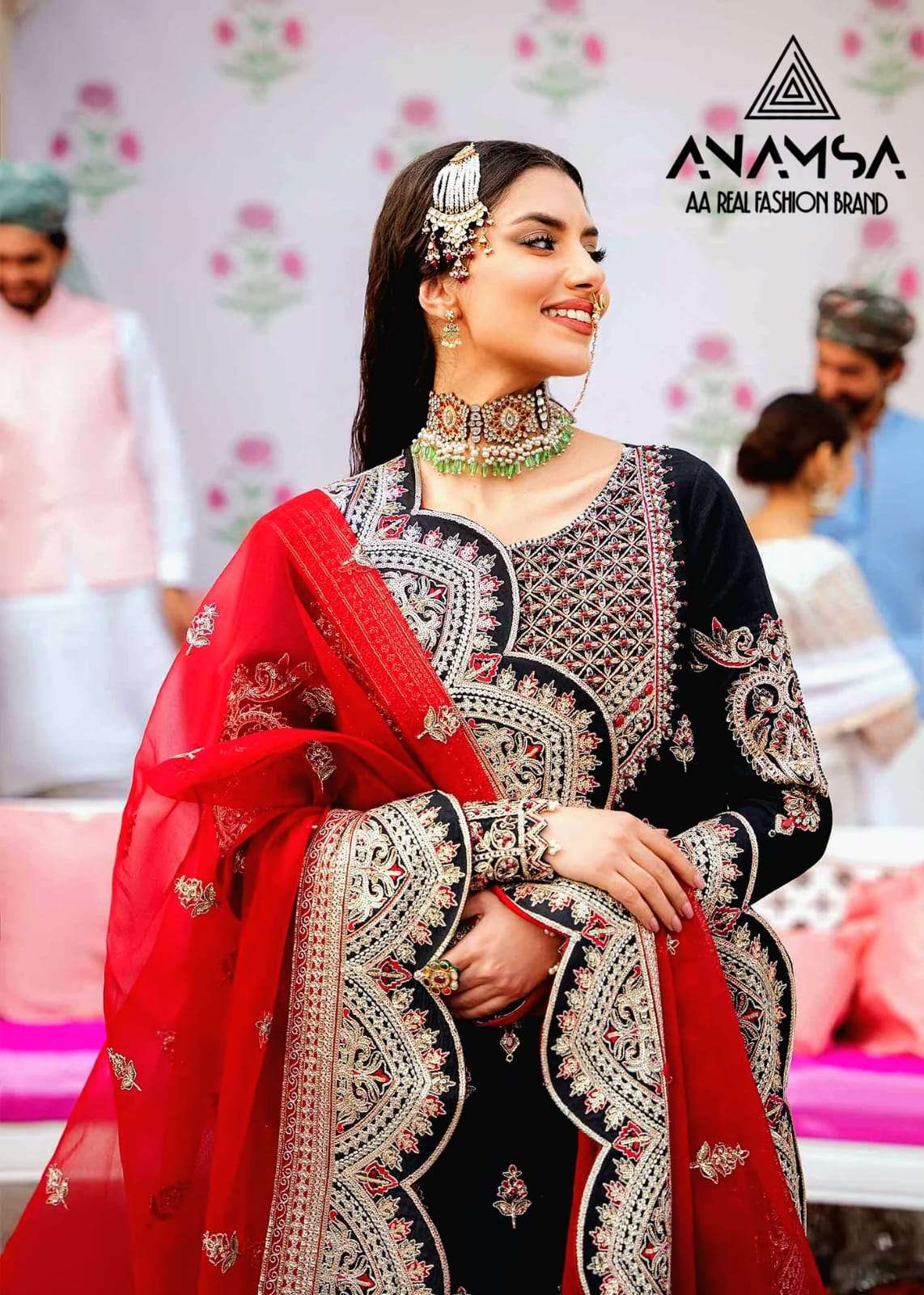 Anamsa 286 Faux Georgette Salwar Suits Wholesale catalog