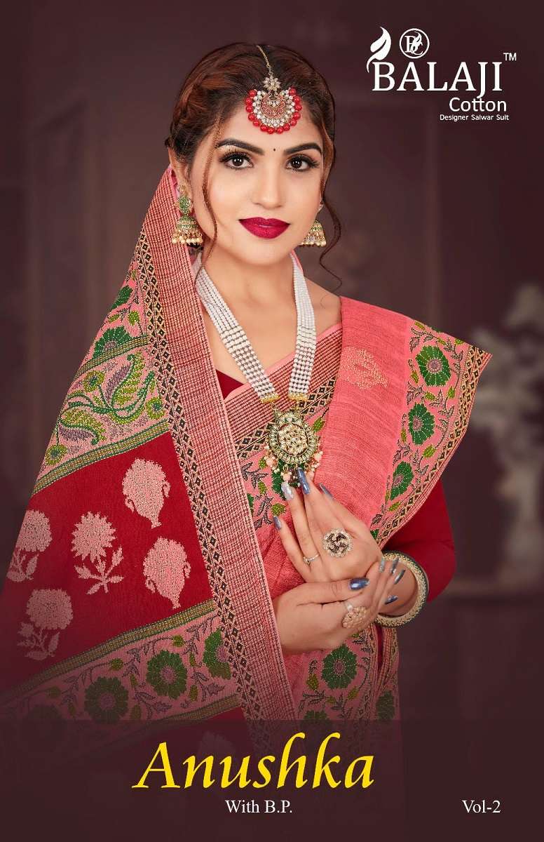 Balaji Anushka Vol -2 – Cotton Saree -Wholesale Catalog
