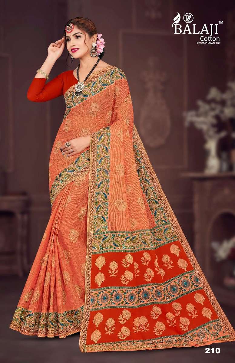 Balaji Anushka Vol -2 – Cotton Saree -Wholesale Catalog