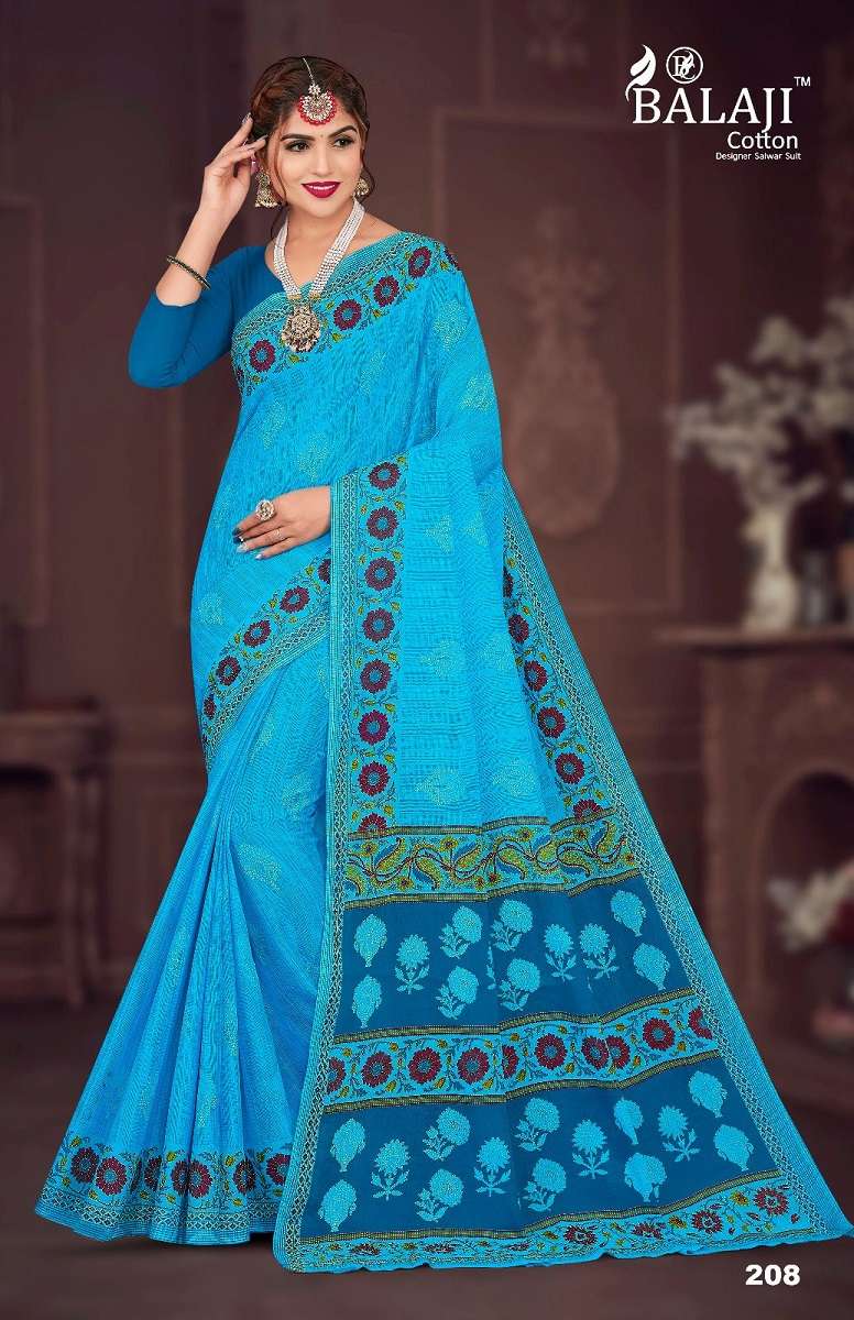 Balaji Anushka Vol -2 – Cotton Saree -Wholesale Catalog