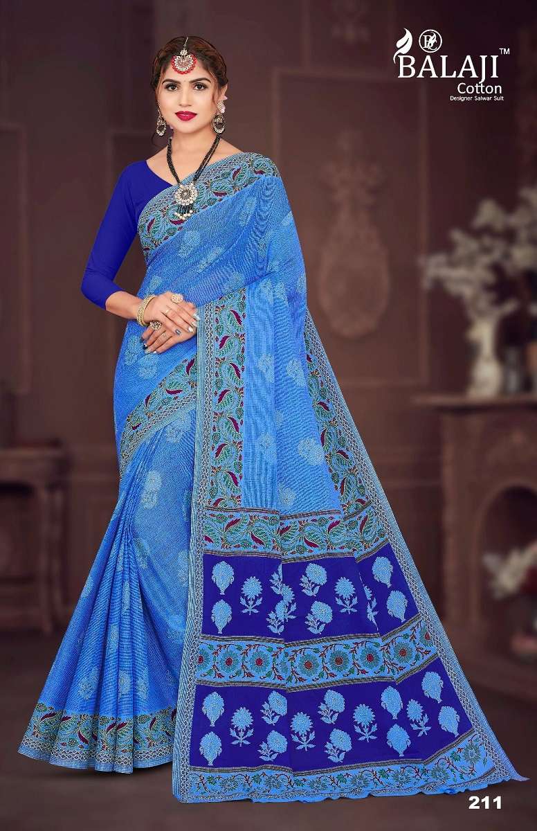 Balaji Anushka Vol -2 – Cotton Saree -Wholesale Catalog