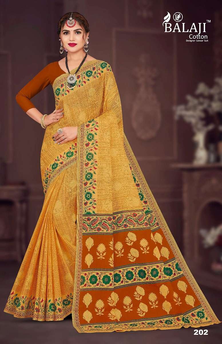 Balaji Anushka Vol -2 – Cotton Saree -Wholesale Catalog