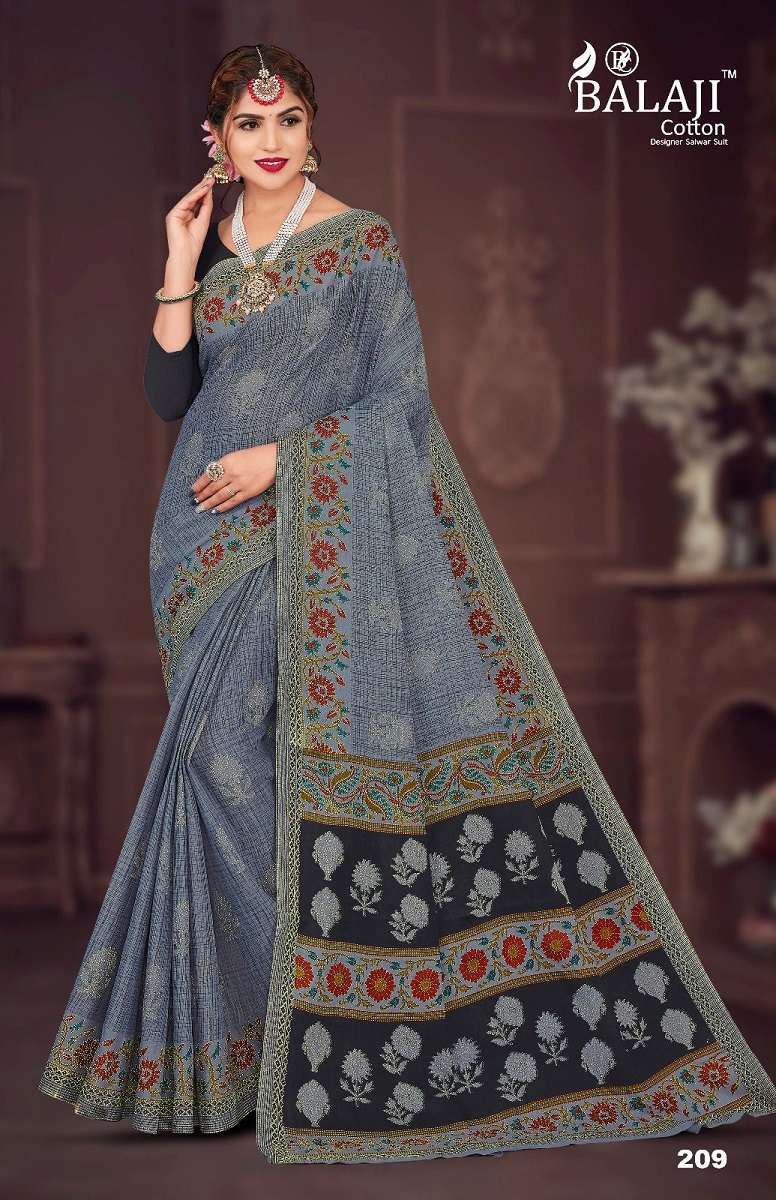 Balaji Anushka Vol -2 – Cotton Saree -Wholesale Catalog