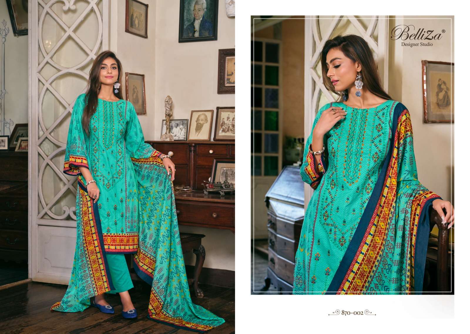 Belliza Bin Saeed Vol 2 Dress Material Wholesale catalog