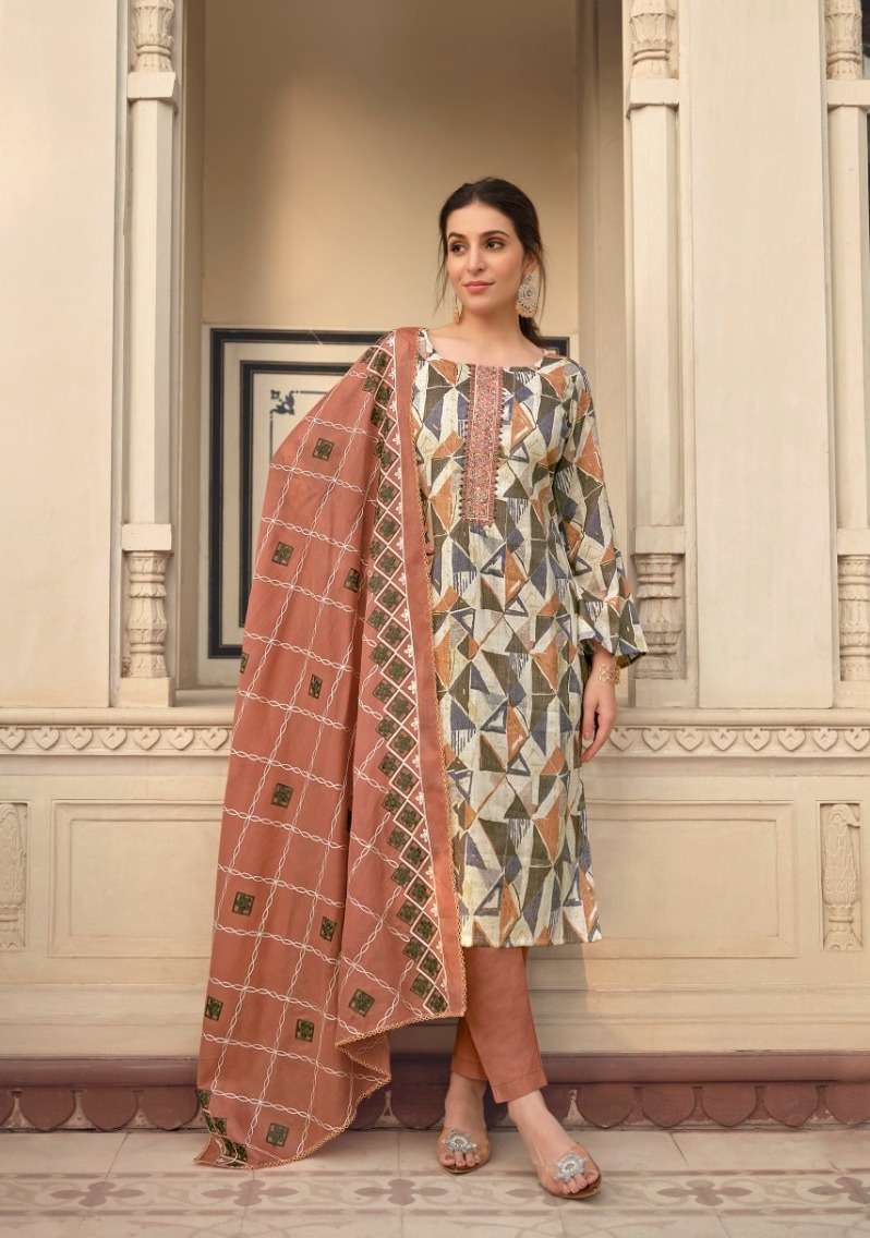 Belliza Sophia Blossom Dress Material Wholesale catalog