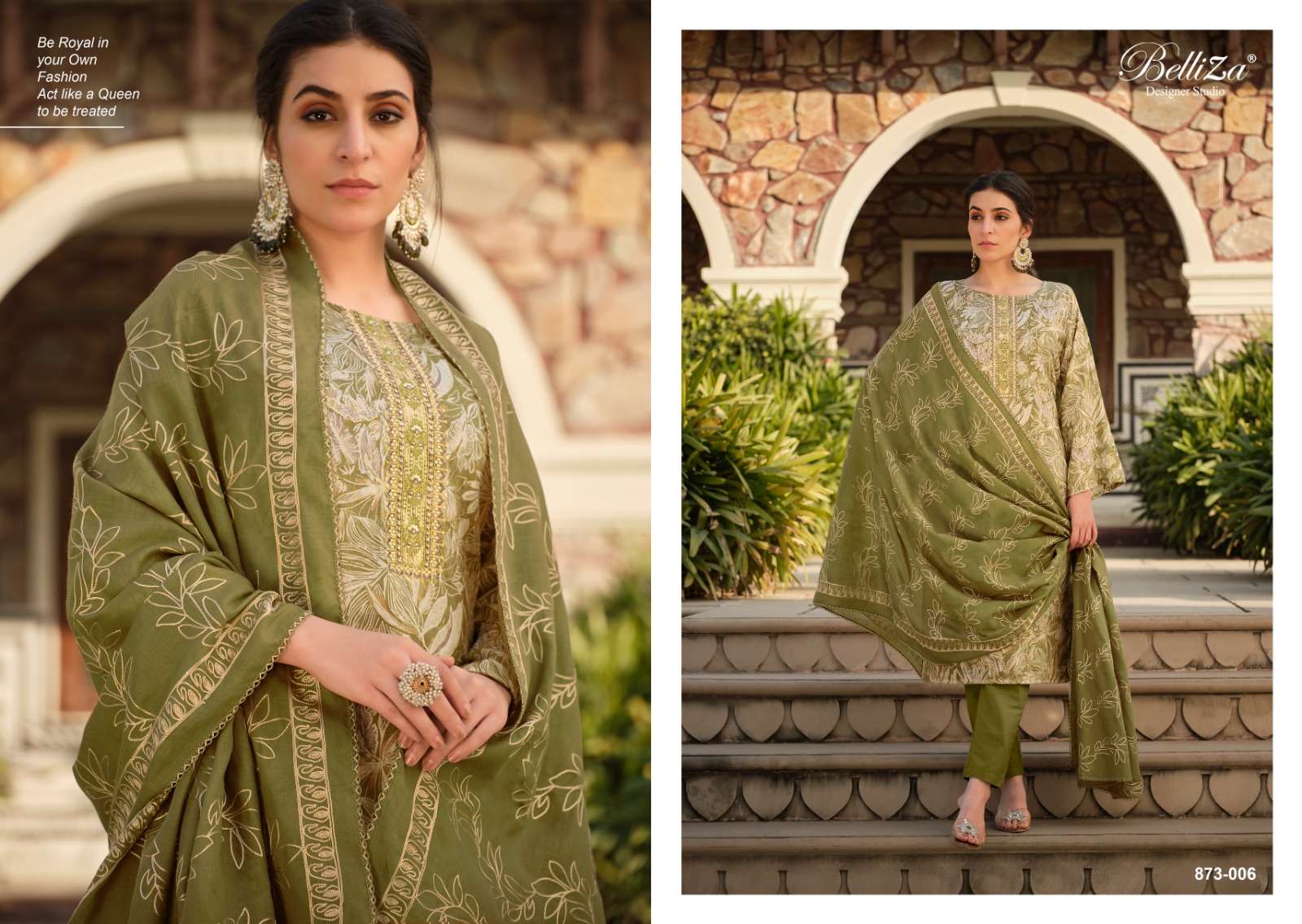 Belliza Sophia Blossom Dress Material Wholesale catalog