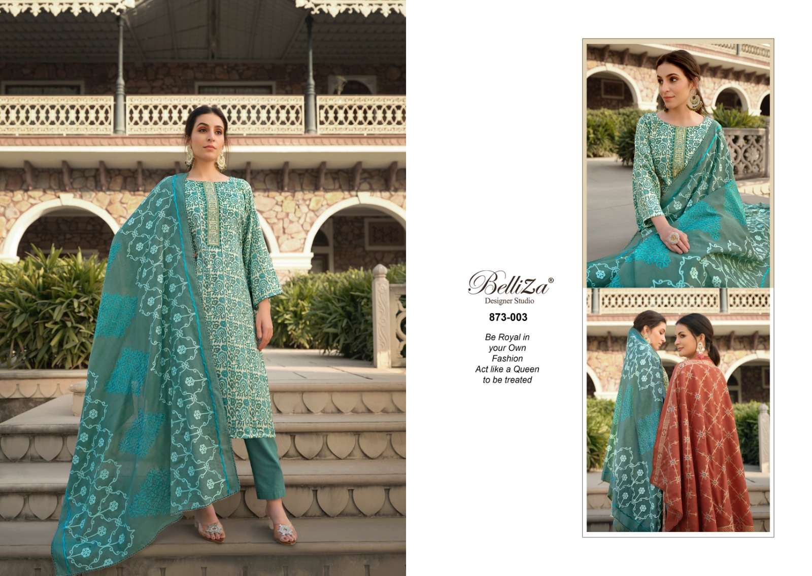 Belliza Sophia Blossom Dress Material Wholesale catalog