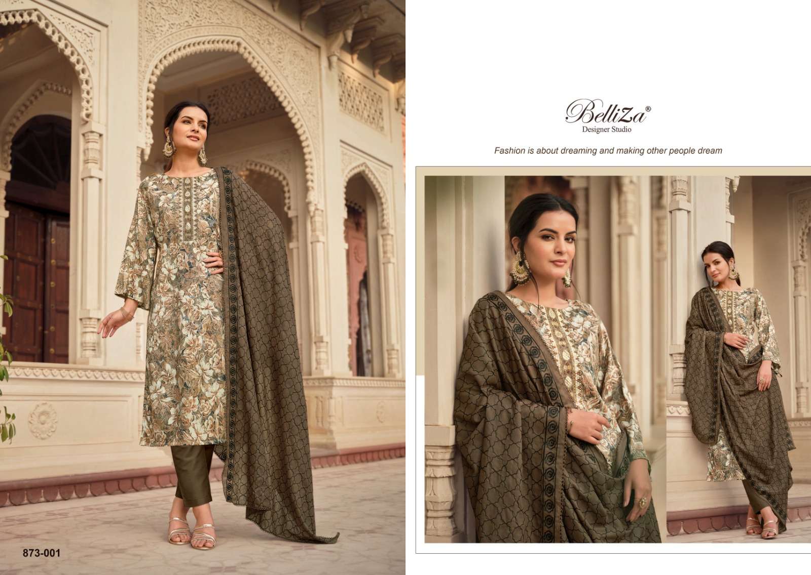 Belliza Sophia Blossom Dress Material Wholesale catalog