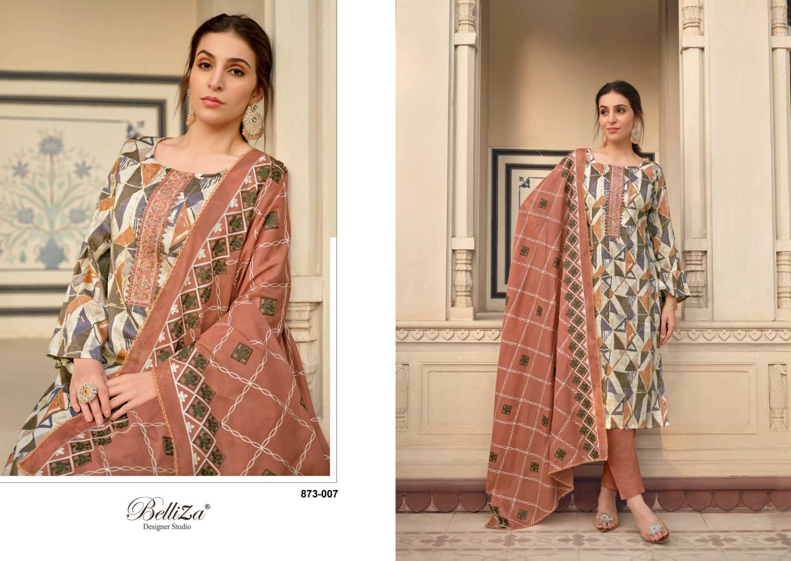 Belliza Sophia Blossom Dress Material Wholesale catalog