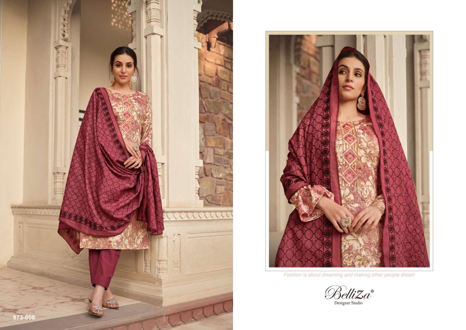Belliza Sophia Blossom Dress Material Wholesale catalog