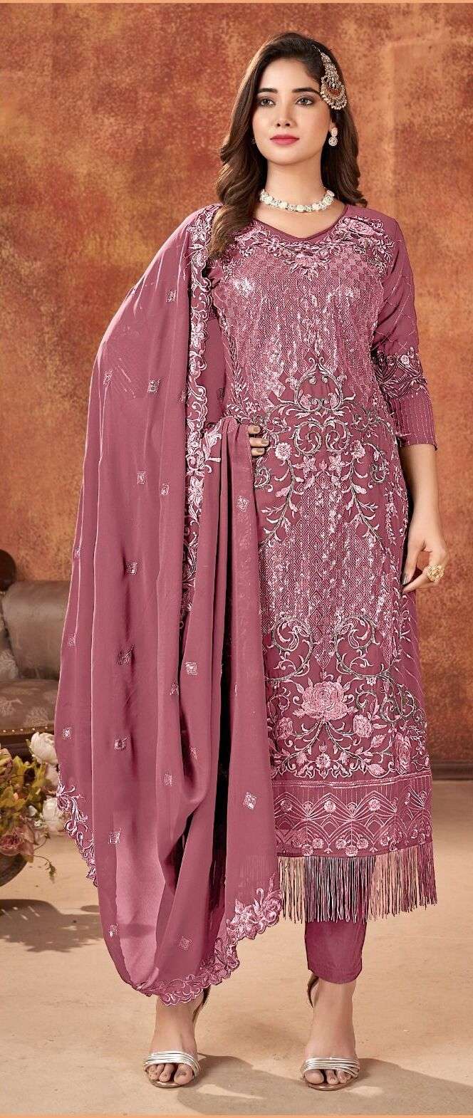 Bilqis B 14 Faux Georgette Pakistani Suits Wholesale catalog