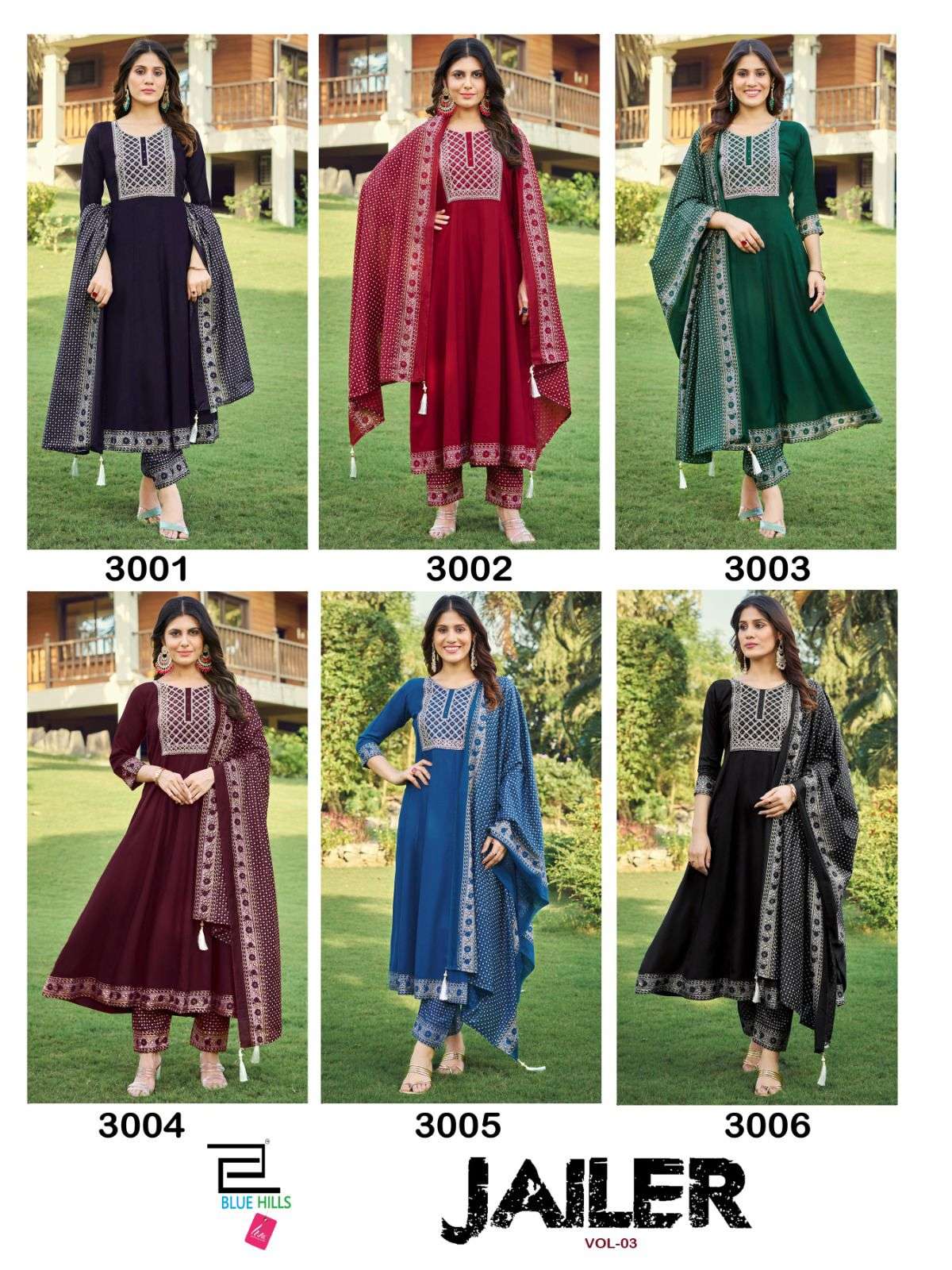 BLUE HILLS Jailer vol.3 Kurti Wholesale catalog
